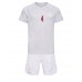 Cheap Denmark Simon Kjaer #4 Away Football Kit Children World Cup 2022 Short Sleeve (+ pants)